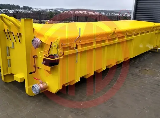 Kontener do gaszenia pojazdów elektrycznych