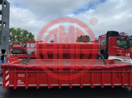 Kontener do gaszenia pojazdów elektrycznych